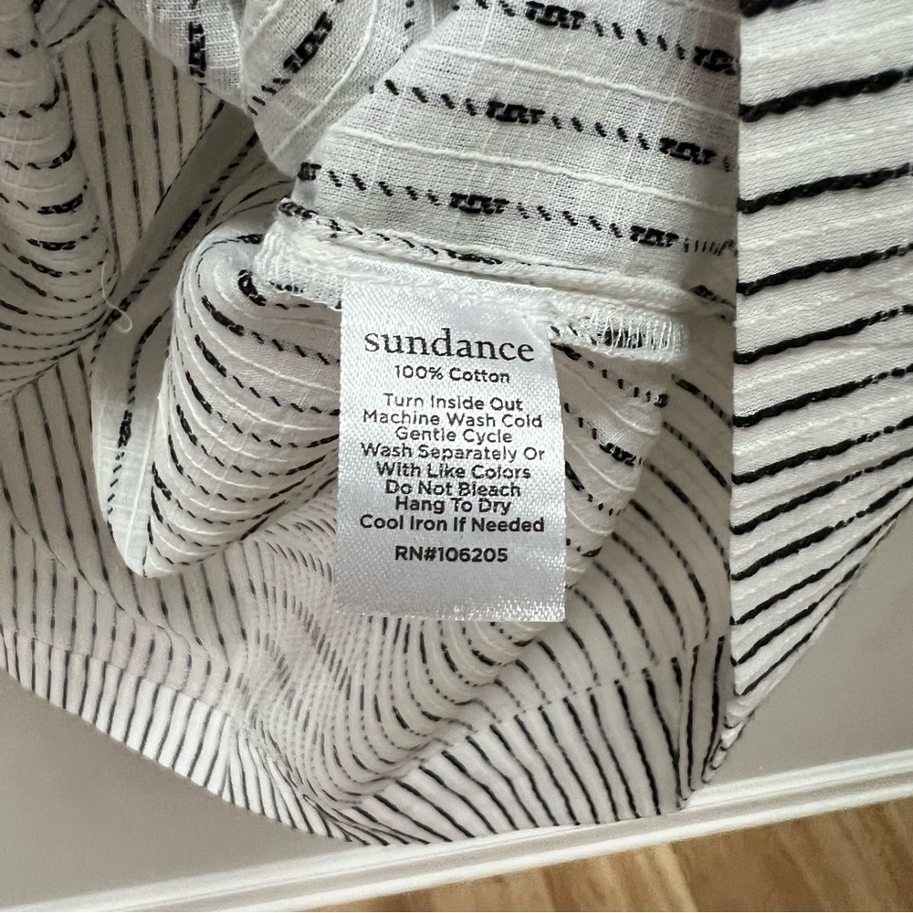 Sundance Striped Ruffle Sleeve Blouse XXL - Picture 9 of 9